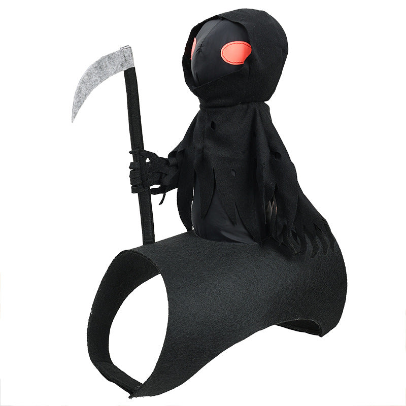 Dog dark Harvest Knight transformation costume, pet costume, Halloween funny costume, cat cute riding costume